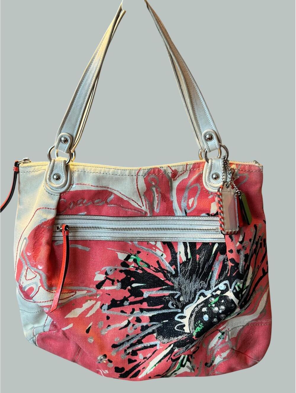 Coach | Bags | Coach Y2k Poppy Floral Print Tote Shoulder Bag 3